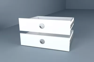 VerDesign, DRAWERS, biely diamant