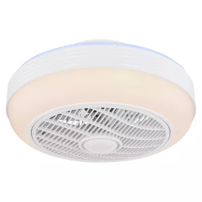 Globo LED stropný ventilátor Romario Ø 46 cm, CCT