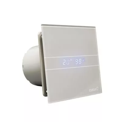 CATA - E-100 GSTH koupelnový ventilátor axiální s automatem,4W/8W,potrubí 100mm,stříbr (00900600)