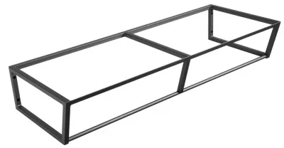 SAPHO - SKA konstrukce pod umyvadlo/desku 1200x200x460mm, černá mat (SKA204)